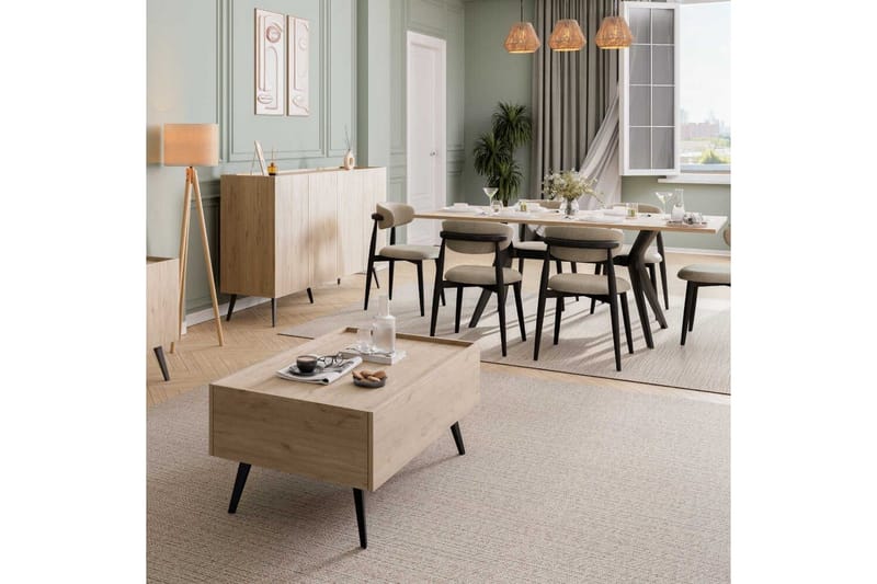 Konsol Bulskoll Ek - Mediumfärgat trä - Möbler - Bord & matgrupper - Avlastningsbord - Hallbord