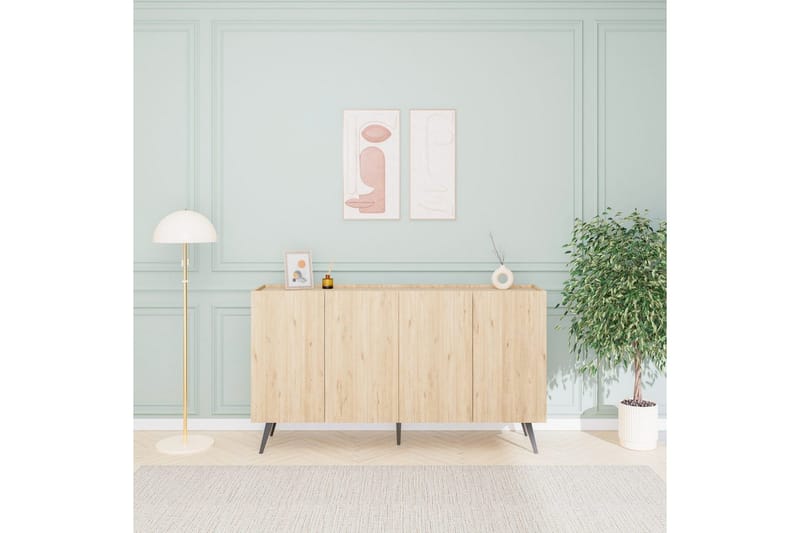 Konsol Bulskoll Ek - Mediumfärgat trä - Möbler - Bord & matgrupper - Avlastningsbord - Hallbord