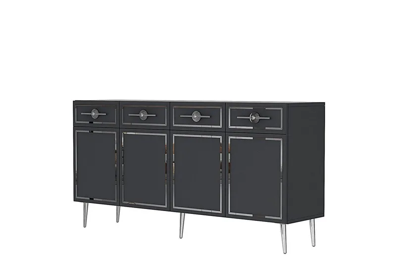 Konsol Colomieuy Antracit / Argentu, Antracit / Argentu