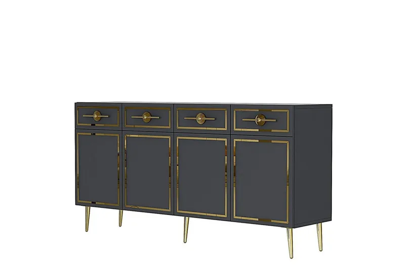 Konsol Colomieuy Antracit / Rany - Antracit / Rany - Möbler - Bord & matgrupper - Avlastningsbord - Hallbord