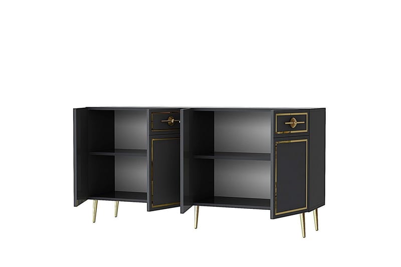 Konsol Colomieuy Antracit / Rany - Antracit / Rany - Möbler - Bord & matgrupper - Avlastningsbord - Hallbord