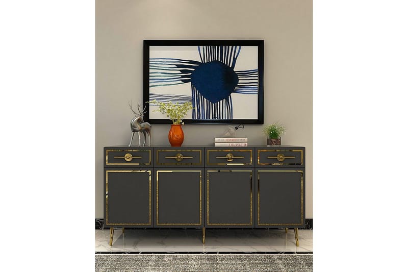 Konsol Colomieuy Antracit / Rany - Antracit / Rany - Möbler - Bord & matgrupper - Avlastningsbord - Hallbord