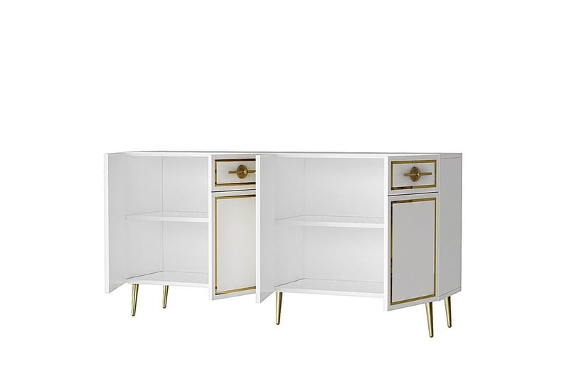 Konsol Colomieuy Vit / Rany - Vit / Rany - Möbler - Bord & matgrupper - Avlastningsbord - Hallbord