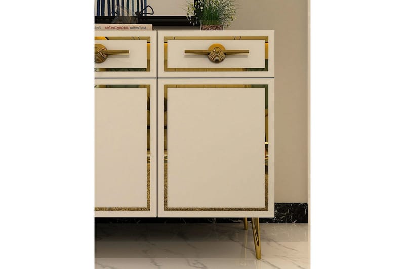 Konsol Colomieuy Vit / Rany - Vit / Rany - Möbler - Bord & matgrupper - Avlastningsbord - Hallbord