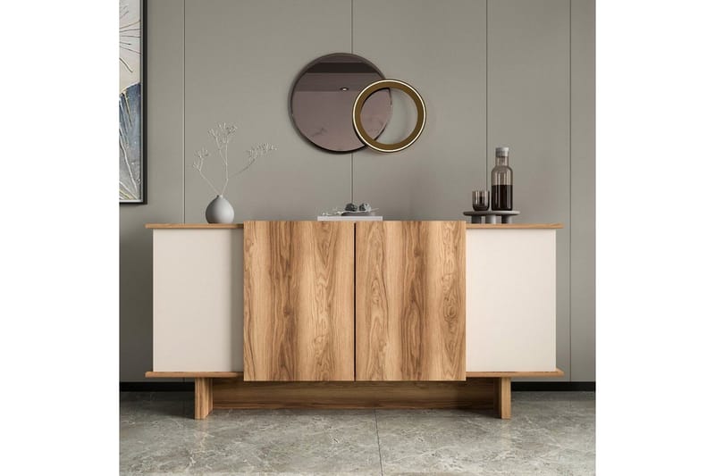 Konsol Diannare Sand / Valnöt - Sand / Valnöt - Möbler - Bord & matgrupper - Avlastningsbord - Hallbord