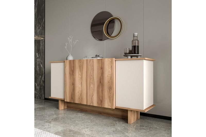 Konsol Diannare Sand / Valnöt - Sand / Valnöt - Möbler - Bord & matgrupper - Avlastningsbord - Hallbord