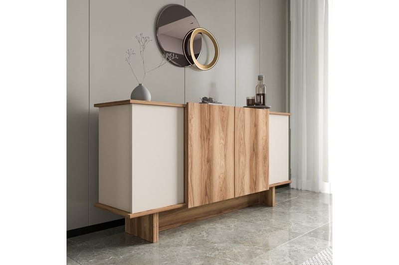 Konsol Diannare Sand / Valnöt - Sand / Valnöt - Möbler - Bord & matgrupper - Avlastningsbord - Hallbord