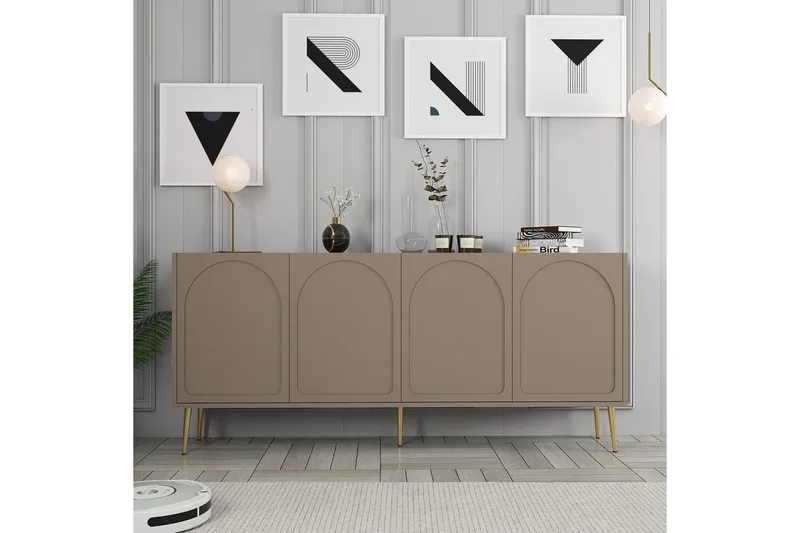 Konsol Hazim Atlas / Rany - Guld/Multifärgad - Möbler - Bord & matgrupper - Avlastningsbord - Hallbord