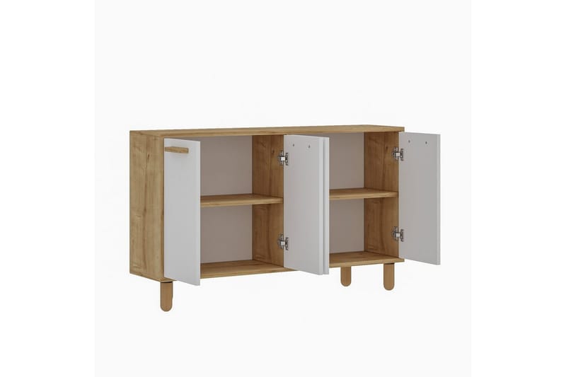 Konsol Hungirr Sudamalek / Vit - Sudamalek / Vit - Möbler - Bord & matgrupper - Avlastningsbord - Hallbord