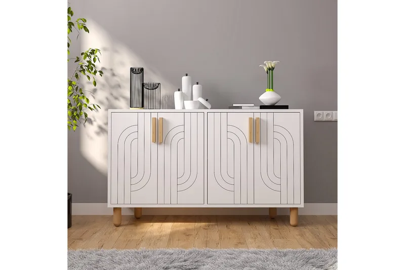 Konsol Januka Vit - Vit - Möbler - Bord & matgrupper - Avlastningsbord - Hallbord