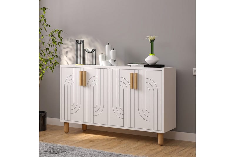 Konsol Januka Vit - Vit - Möbler - Bord & matgrupper - Avlastningsbord - Hallbord