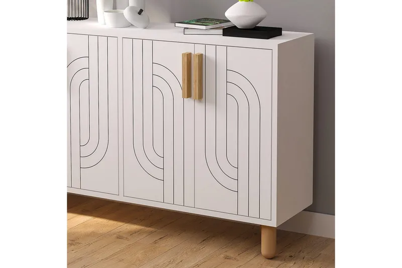 Konsol Januka Vit - Vit - Möbler - Bord & matgrupper - Avlastningsbord - Hallbord