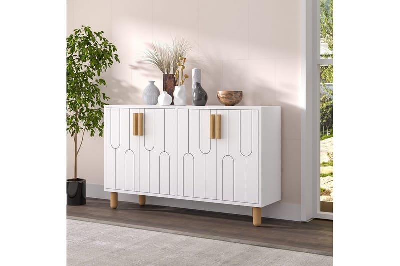 Konsol Masateru Vit - Vit - Möbler - Bord & matgrupper - Avlastningsbord - Hallbord