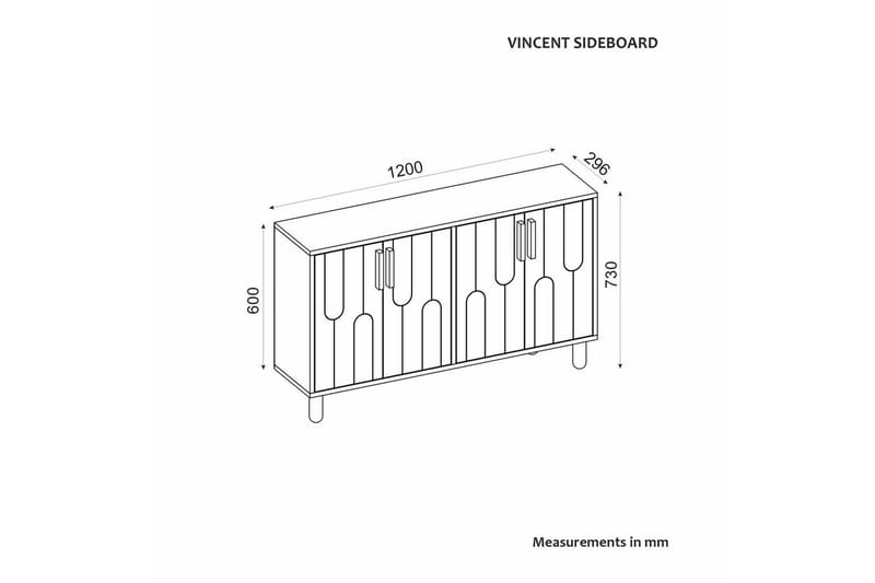 Konsol Masateru Vit - Vit - Möbler - Bord & matgrupper - Avlastningsbord - Hallbord