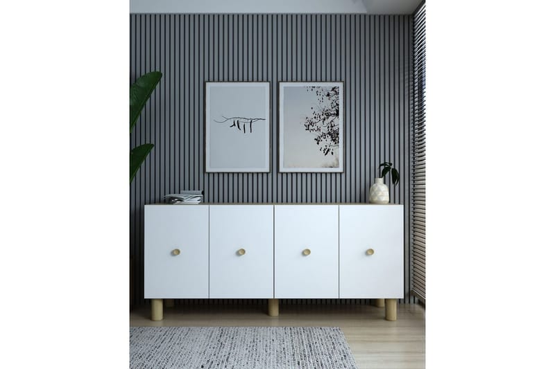 Konsol Mono Sudamalek / Vit - Sudamalek / Vit - Möbler - Bord & matgrupper - Avlastningsbord - Hallbord