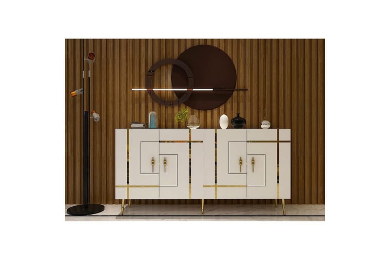 Konsol Safidonya Vit / Rany - Vit / Rany - Möbler - Bord & matgrupper - Avlastningsbord - Hallbord