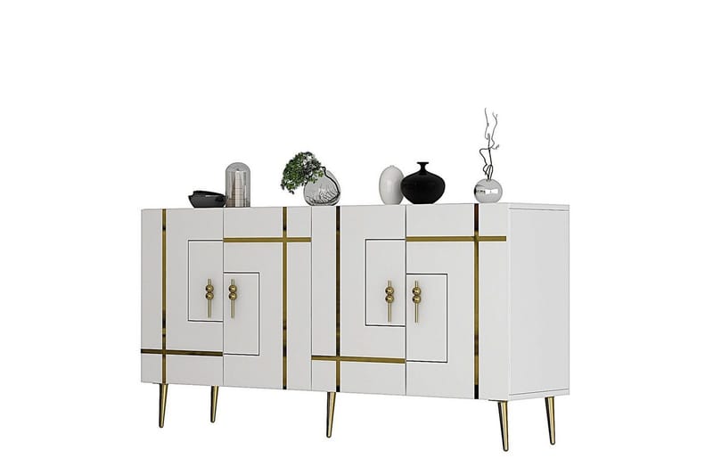 Konsol Safidonya Vit / Rany - Vit / Rany - Möbler - Bord & matgrupper - Avlastningsbord - Hallbord