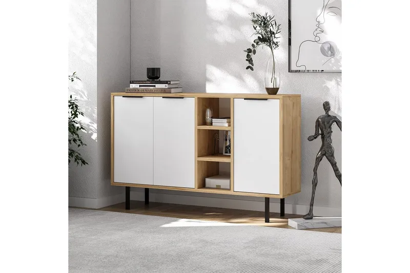 Konsol Schmida Sudamal Ek / Vit - Blå/Vit - Möbler - Bord & matgrupper - Avlastningsbord - Hallbord