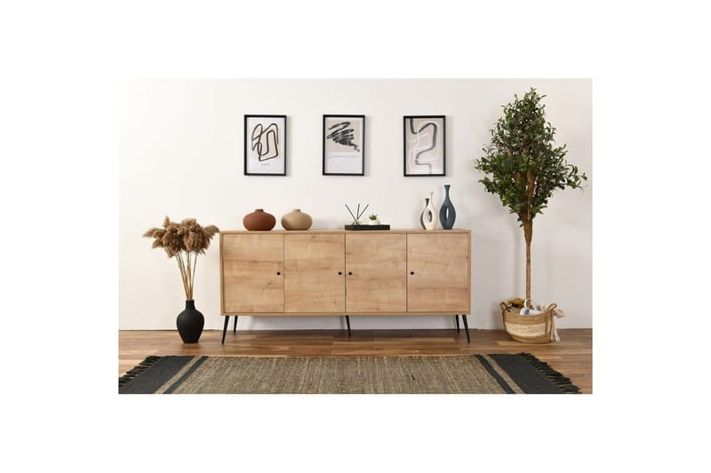 Konsol Selougate Ek - Mediumfärgat trä - Möbler - Bord & matgrupper - Avlastningsbord - Hallbord