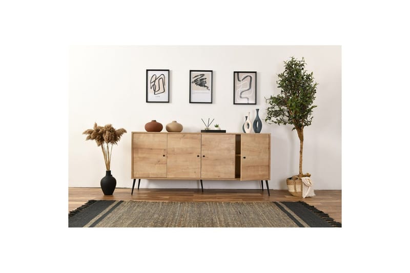 Konsol Selougate Ek - Mediumfärgat trä - Möbler - Bord & matgrupper - Avlastningsbord - Hallbord