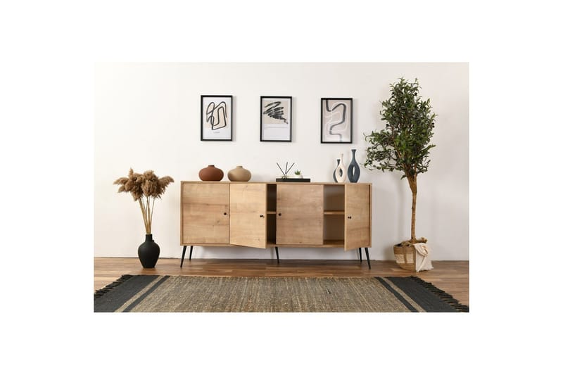 Konsol Selougate Ek - Mediumfärgat trä - Möbler - Bord & matgrupper - Avlastningsbord - Hallbord