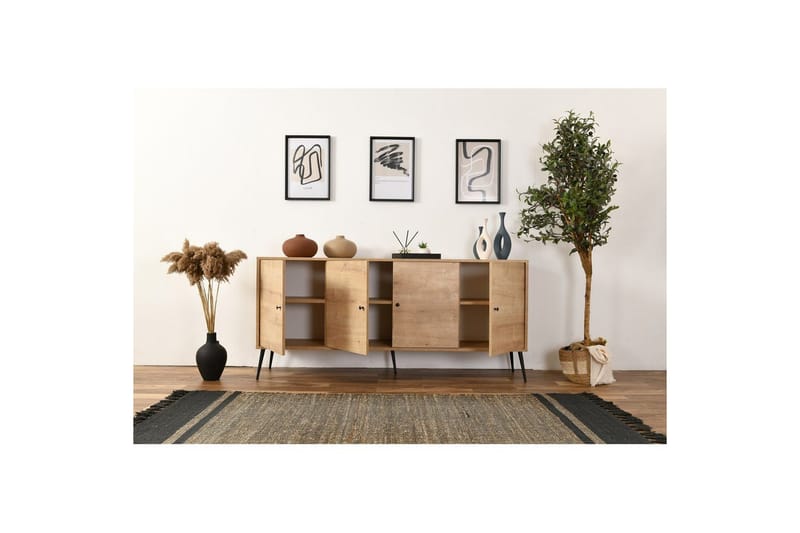 Konsol Selougate Ek - Mediumfärgat trä - Möbler - Bord & matgrupper - Avlastningsbord - Hallbord