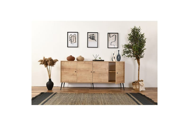 Konsol Selougate Ek - Mediumfärgat trä - Möbler - Bord & matgrupper - Avlastningsbord - Hallbord