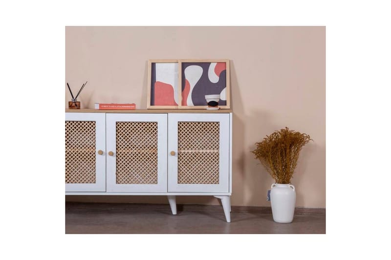 Konsol Velin Vit / Ek - Vit / Ek - Möbler - Bord & matgrupper - Avlastningsbord - Hallbord