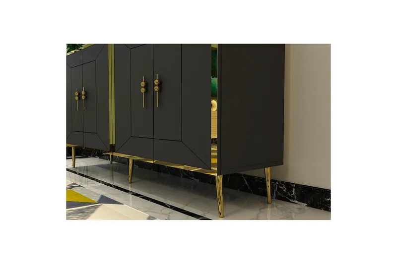 Konsol Virdel Antracit / Rany - Antracit / Rany - Möbler - Bord & matgrupper - Avlastningsbord - Hallbord