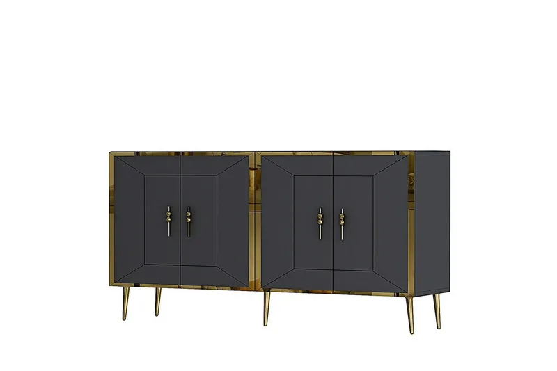 Konsol Virdel Antracit / Rany - Antracit / Rany - Möbler - Bord & matgrupper - Avlastningsbord - Hallbord