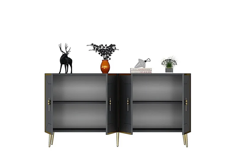 Konsol Virdel Antracit / Rany - Antracit / Rany - Möbler - Bord & matgrupper - Avlastningsbord - Hallbord