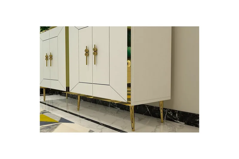 Konsol Virdel Vit / Rany - Vit / Rany - Möbler - Bord & matgrupper - Avlastningsbord - Hallbord