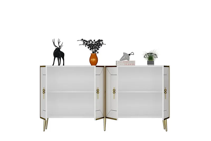 Konsol Virdel Vit / Rany - Vit / Rany - Möbler - Bord & matgrupper - Avlastningsbord - Hallbord