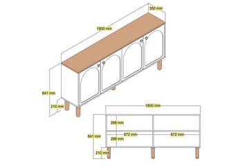 Konsol Vit - Vit - Möbler - Bord & matgrupper - Avlastningsbord - Hallbord