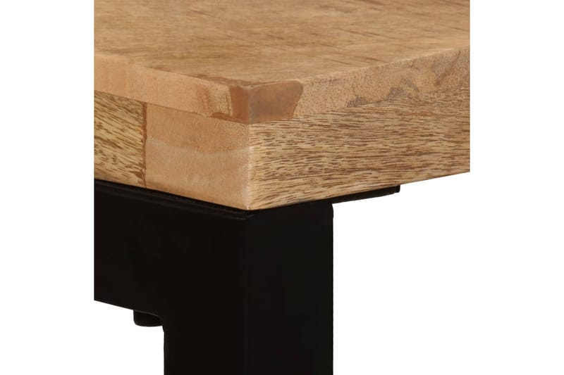 Konsolbord 120x35x76 cm massivt mangoträ och stål - Brun - Hallbord - Konsolbord & sidobord