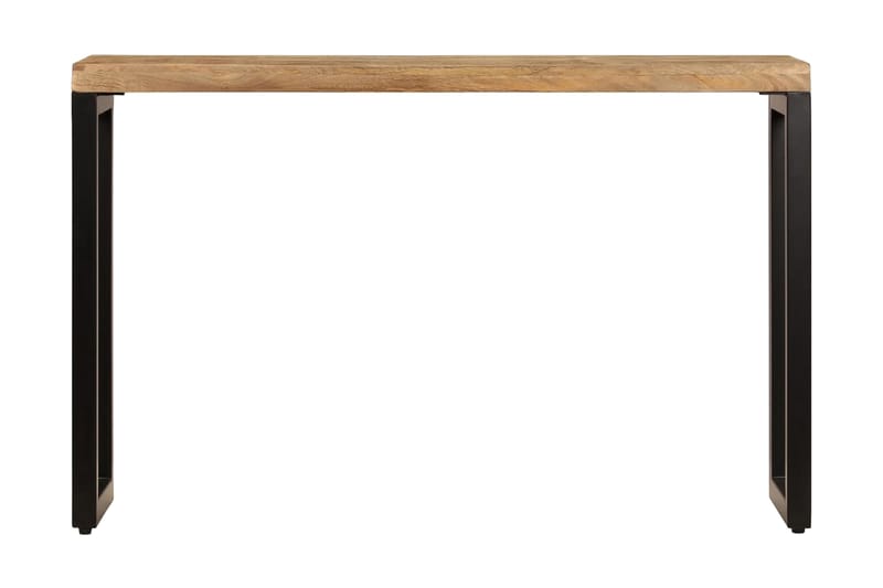 Konsolbord 120x35x76 cm massivt mangoträ och stål - Brun - Hallbord - Konsolbord & sidobord
