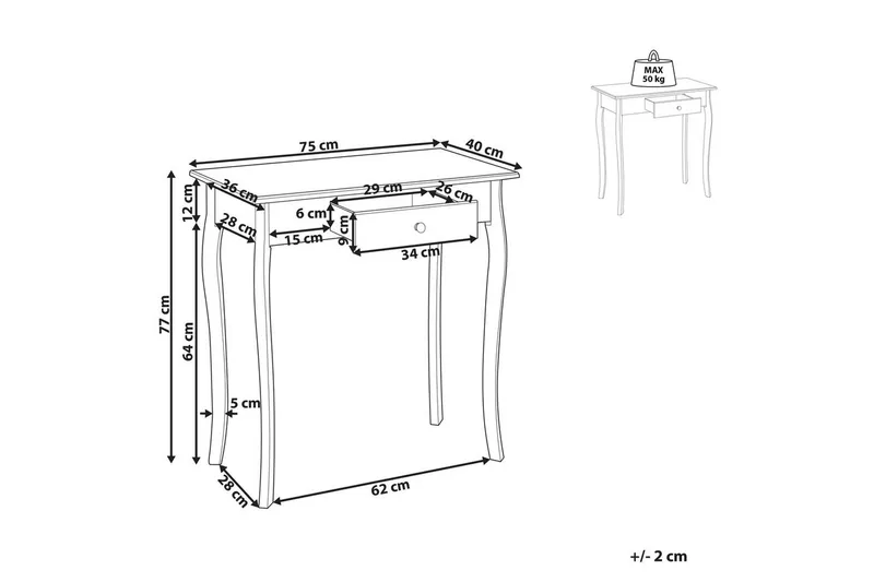 Konsolbord Albia - Möbler - Bord & matgrupper - Avlastningsbord - Hallbord