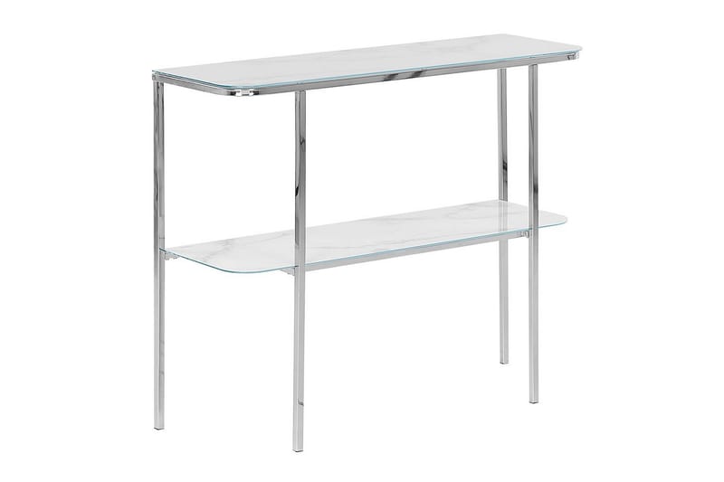Konsolbord Calvert Vit, Silver - Vit, Silver - Möbler - Bord & matgrupper - Avlastningsbord - Hallbord