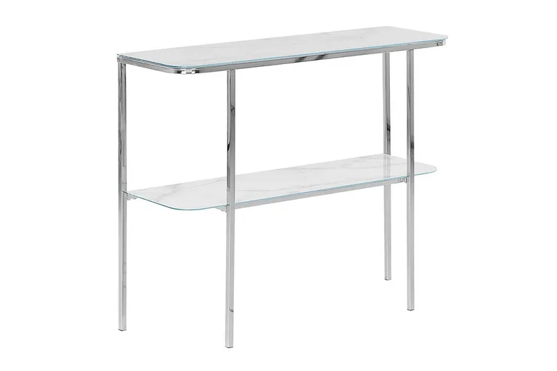 Konsolbord Calvert Vit, Silver, Vit, Silver