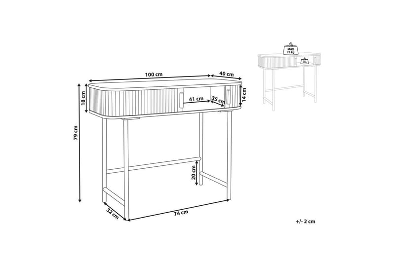 Konsolbord Carney - Möbler - Bord & matgrupper - Avlastningsbord - Hallbord