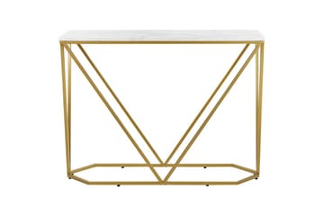 Konsolbord Hazen Vitt, guld - Vitt, guld - Möbler - Bord & matgrupper - Avlastningsbord - Hallbord