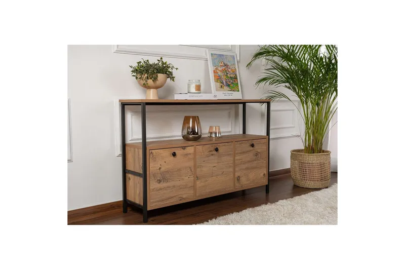 Konsolbord Hemani Atlantisk Furu Svart - Atlantisk Furu Svart - Möbler - Bord & matgrupper - Avlastningsbord - Hallbord