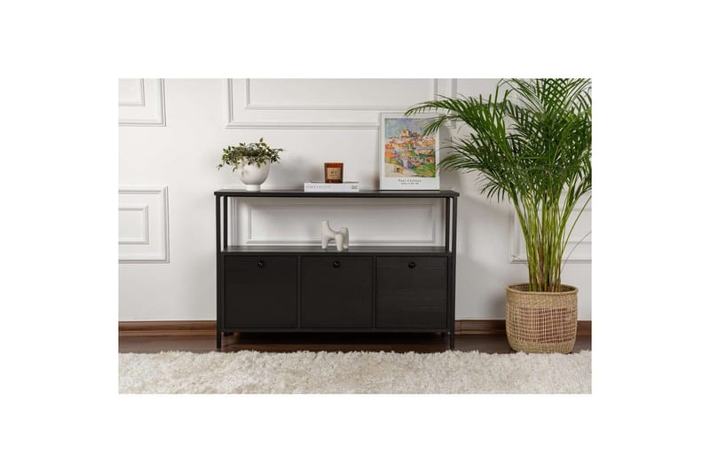 Konsolbord Hemani Trä Svart Svart - Trä Svart Svart - Möbler - Bord & matgrupper - Avlastningsbord - Hallbord