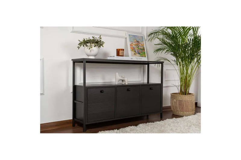 Konsolbord Hemani Trä Svart Svart - Trä Svart Svart - Möbler - Bord & matgrupper - Avlastningsbord - Hallbord