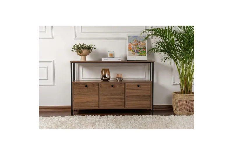 Konsolbord Hemani Valnöt Svart - Valnöt Svart - Möbler - Bord & matgrupper - Avlastningsbord - Hallbord