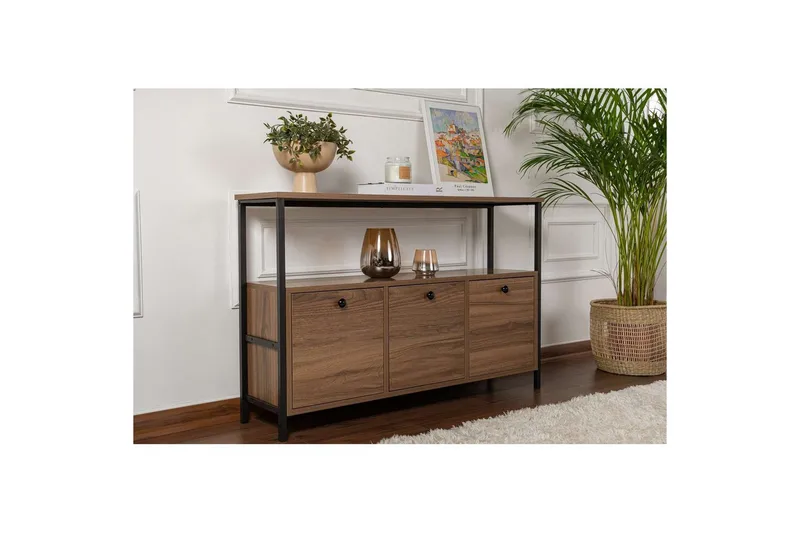 Konsolbord Hemani Valnöt Svart - Valnöt Svart - Möbler - Bord & matgrupper - Avlastningsbord - Hallbord