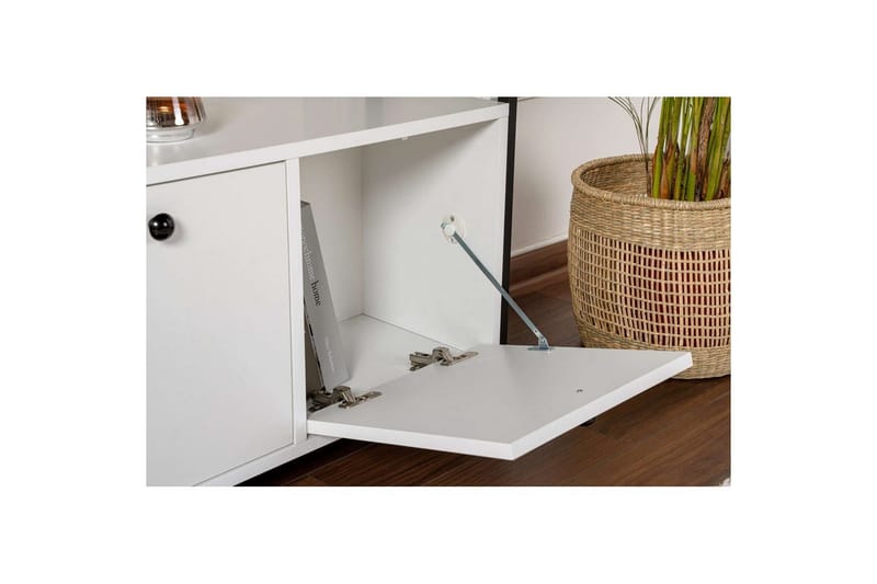 Konsolbord Hemani Vit Svart - Vit Svart - Möbler - Bord & matgrupper - Avlastningsbord - Hallbord