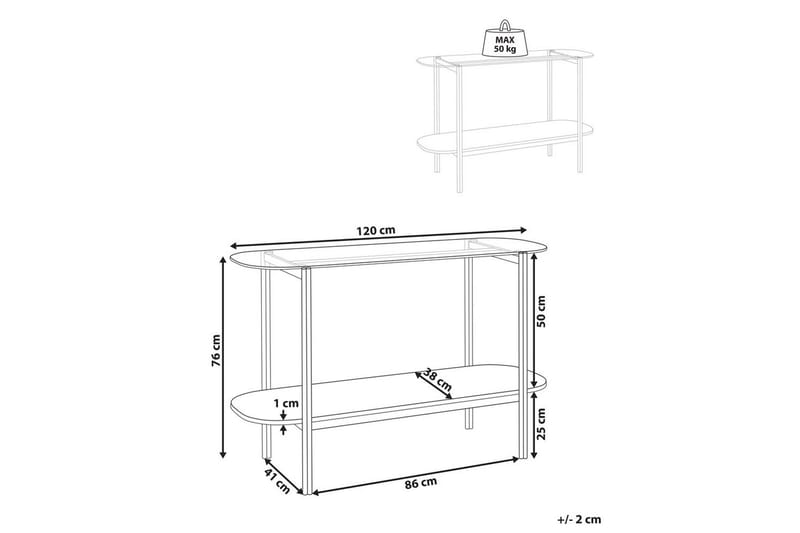Konsolbord Lovell Silver, ljust trä - Silver, ljust trä - Möbler - Bord & matgrupper - Avlastningsbord - Hallbord