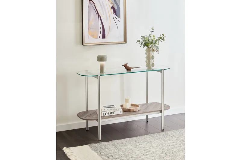 Konsolbord Lovell Silver, ljust trä - Silver, ljust trä - Möbler - Bord & matgrupper - Avlastningsbord - Hallbord