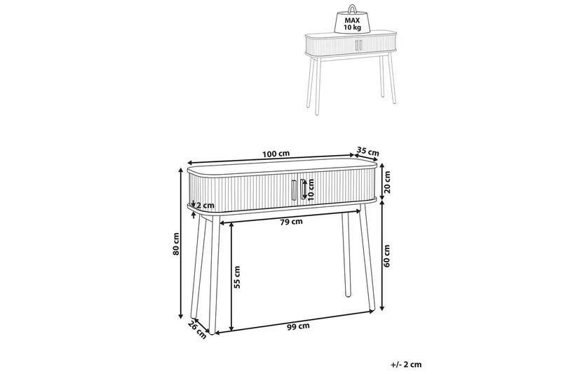 Konsolbord Selah - Möbler - Bord & matgrupper - Avlastningsbord - Hallbord